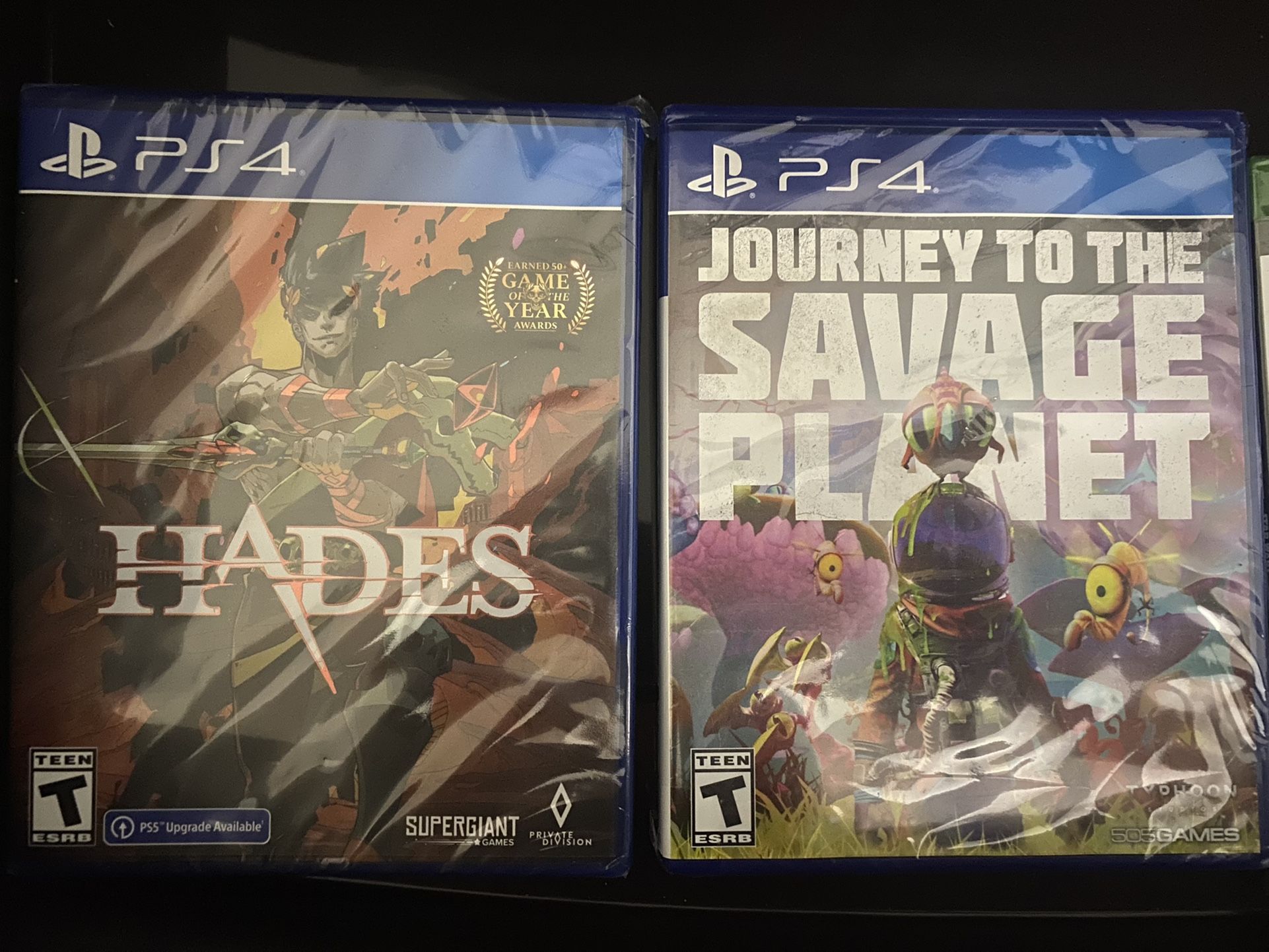 PS4 Games- Hades and Journey To The Savage Planet
