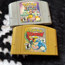Pokemon Stadium 2 And Puzzle League N64