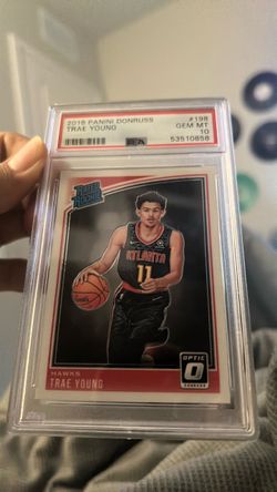 Trae Young 2018 Panini Donruss Optic Rated Rookie PSA 10