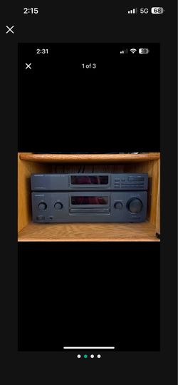 Kenwood receiver. 200 W. Sounds amazing.