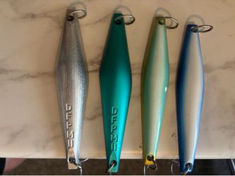 Lot of 4 Duran JRI Surface Irons Jigs Fishing