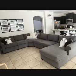 Gray Sectional Couch 