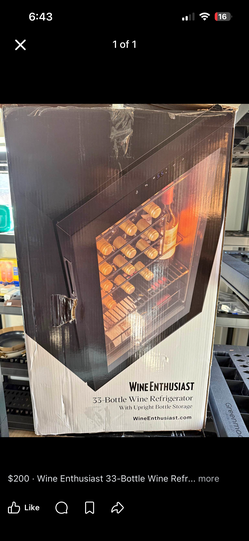 Wine Enthusiast 33-Bottle Wine Refrigerator – NEW