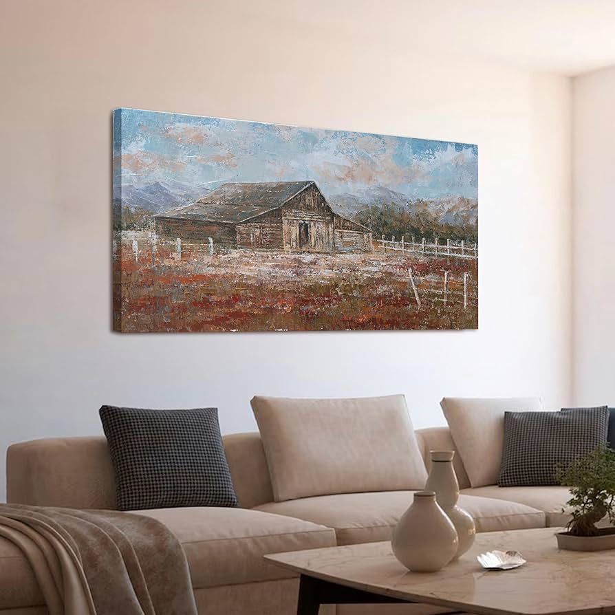 Canvas Wall Art Decor Canvas Wall Art For Living Room Vintage Wall Art Landscape Nature Wall Art Prints Rustic Farmhouse Wall Art Decor Canvas Art Wor