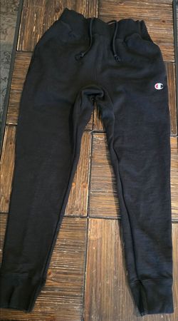 Champion Reverse Weave black joggers mens Medium