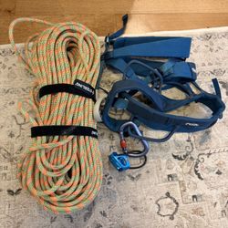High End Climbing Rope & Harness