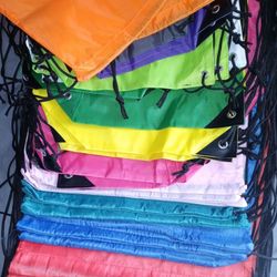 Nylon Drawstring Bag - Multiple Colors