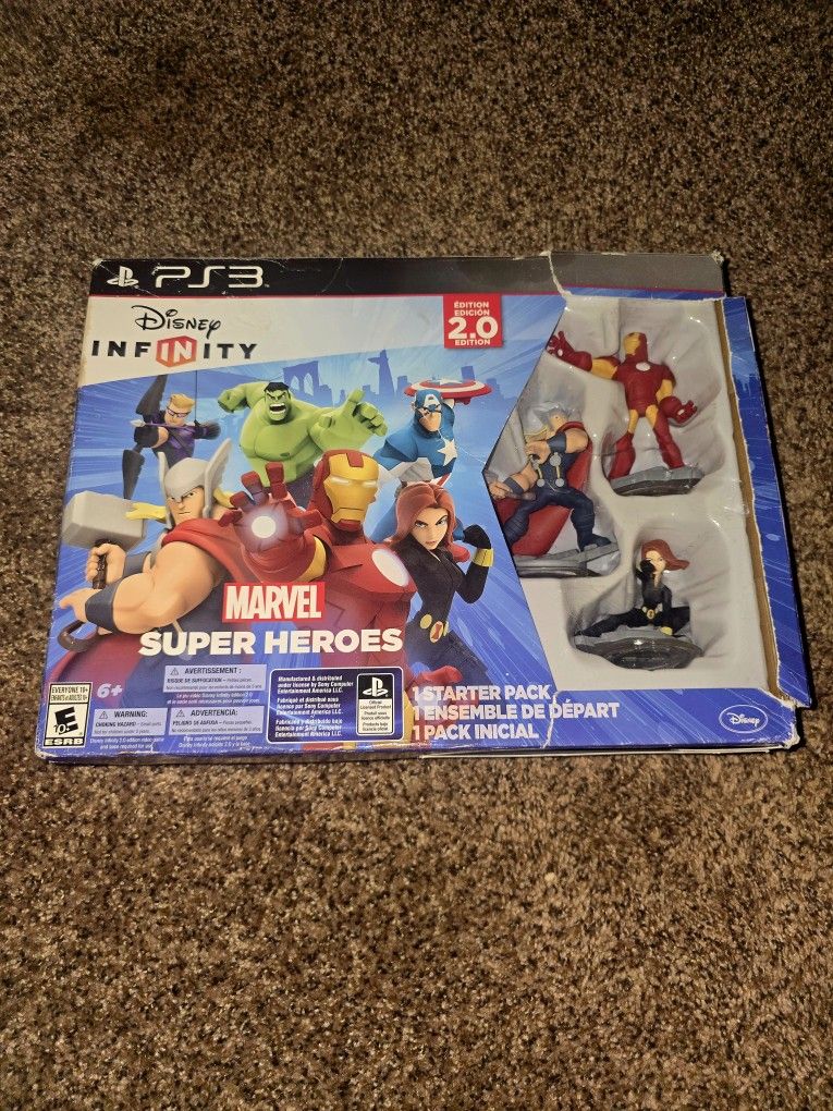 Disney Infinity 2.0 PS3 Marvel Super Heroes Collector's Edition Set w Giant Base (Opened)