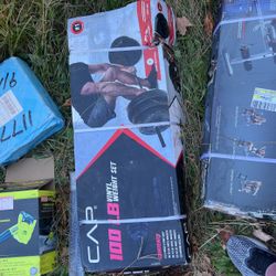 Cap 100 lb Vinyl Weight Set