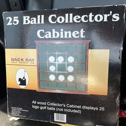 Back Bay Golf Supply Co 25 Ball Collectors Cabinet 