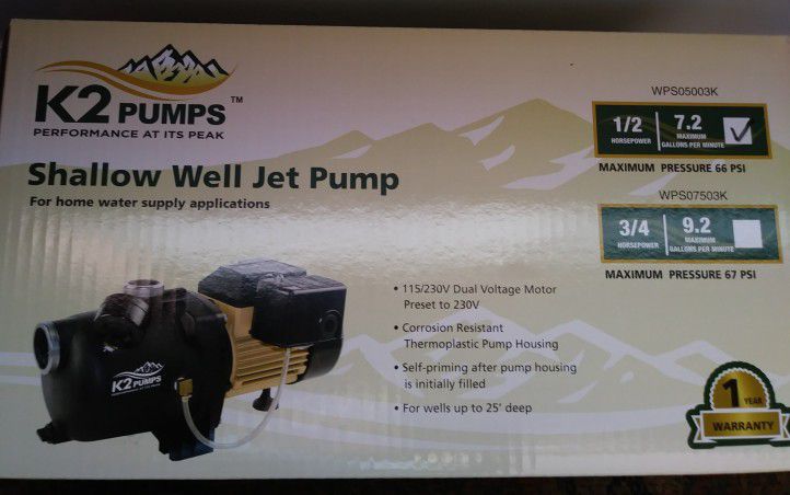 Shallow Well Jet Pump 