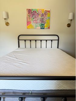 Moving Sale- Full Size Bed Frame and Mattress