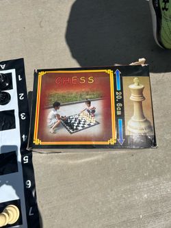 Outdoor garden chess set 3 ft x 3 ft