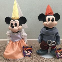 Mickey Mouse & Minnie Mouse 1938 Dolls