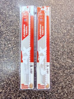 Milwaukee Carbide Teeth Sawzall Blades