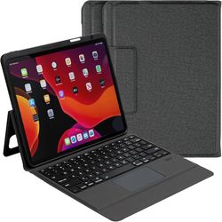 Ipad Keyboard Case with Trackpad, Bluetooth Keyboard for 12.9-Inch Ipad