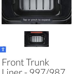porsche trunk front liner