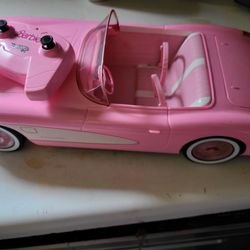 Barbie corvette with remote control.