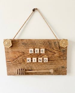 Bee Kind-Reclaimed Wood Sign
