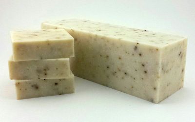 Grapefruit tea tree scrub soap loaf