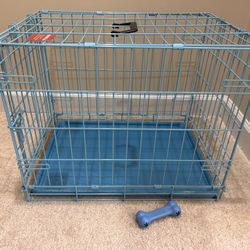 Blue Top Paw 24" Folding Dog Crate