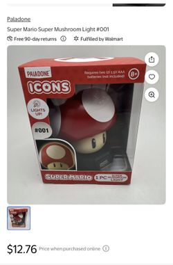 Super Mario Super Mushroom Light #001