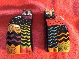 LAUREL BURCH KOOL CATS CERAMIC SALT AND PEPPER SHAKERS