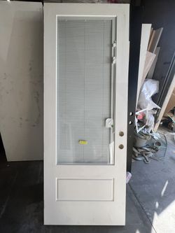 🚪 36x96 Fiberglass 3/4 Lite Mini Blind Door 🚪
