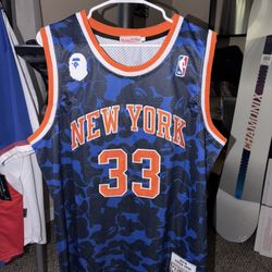 Bape x Mitchell & Ness New York Knicks Jersey 