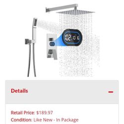 Shower Faucet System With Temp Display