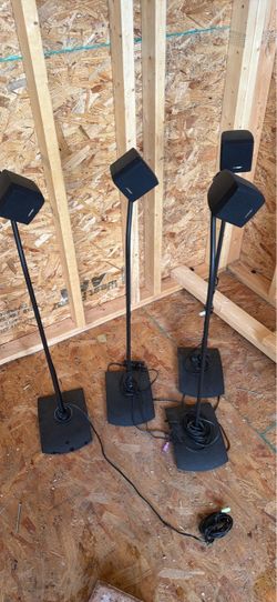 Bose Double Cube Speakers with Floor Stands