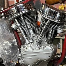 Old Harley Panhead Motor 