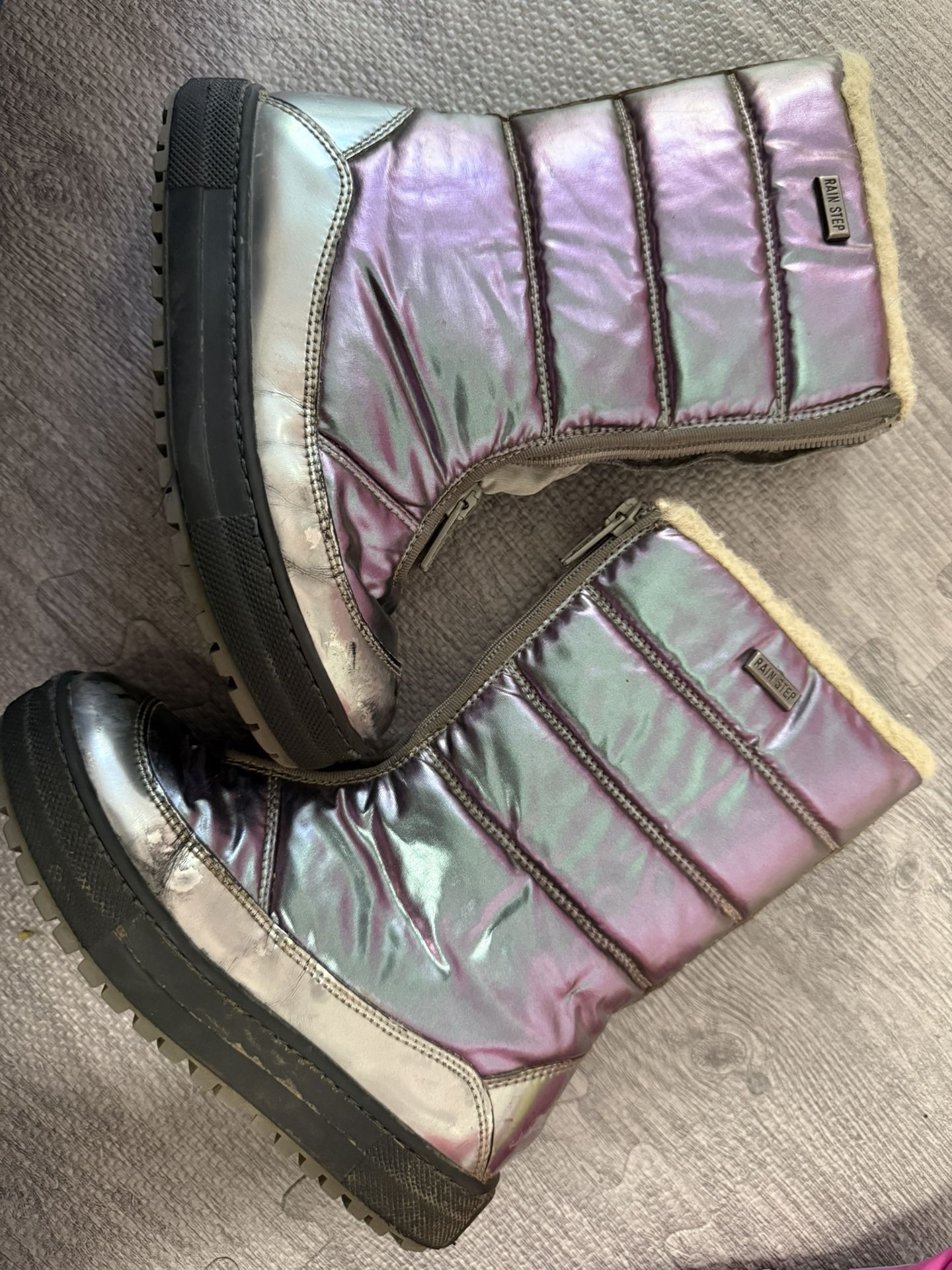 Rain step winter wool boots