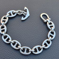 James Avery Silver Anchor Chain Link Bracelet Size 7"firm Price 