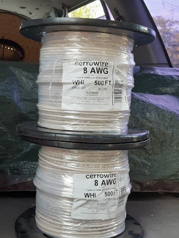 #8 Stranded 500ft $200 Each. Firm.