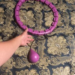 Waist hoop with weight 
