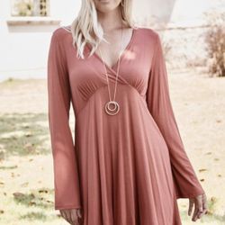 Vneck Wrap Dress