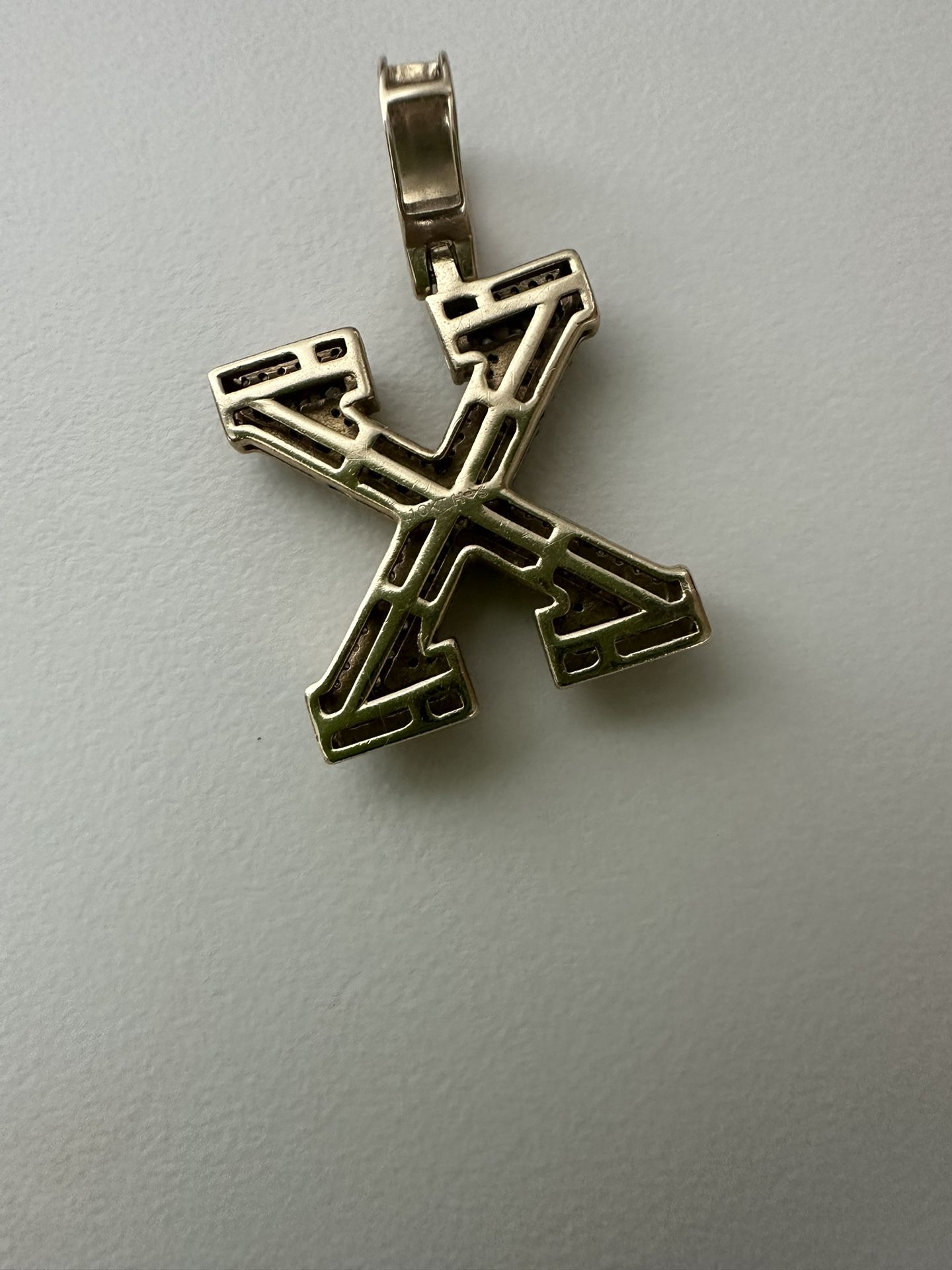 GOLD SOLID 10K PENDANT DIAMONDS