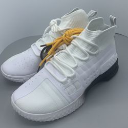 Under Armour Project Rock 1 White & Black Training Shoes, 3020788-102, Men’s 9