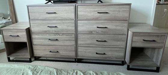 Dresser and night stand set