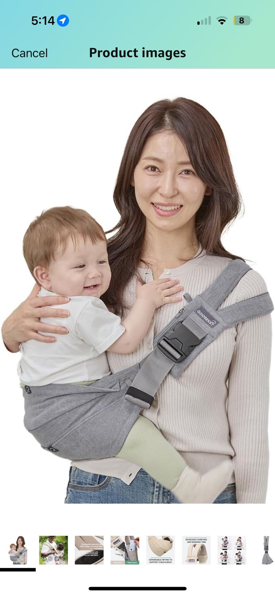 Gooseket 365 Toddler Carrier Gray