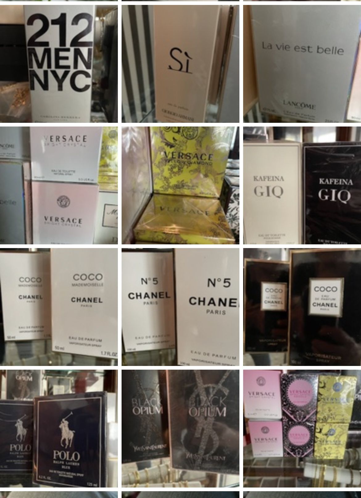 Many Name-brand Women’s Perfumes For Sale .. Versace, Gucci, St.Ives, Lancome, Chanel, Armani