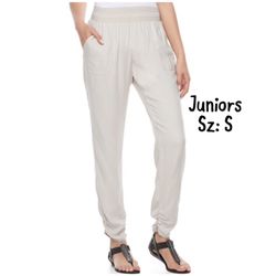 Final Sale NWT Juniors SO Ruched Hem Pants Sz: S