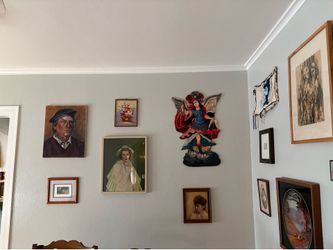 Signed painting on wood