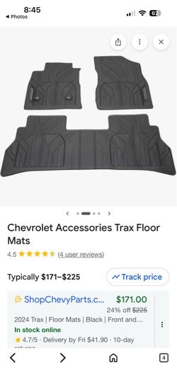 Brand New OEM Chevy Trax All-Weather Floor Liners – 3-Piece Set  BRAND NEW – GENUINE GM ACCESSORIES 🚗✨