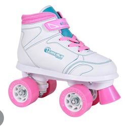 Chicago Girls Sidewalk Roller Skate - White Youth Quad Skates size 4
