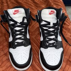 women’s nike panda dunks high