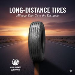 Tired of replacing tires every year? Our long-wear compound is designed for high-mi
