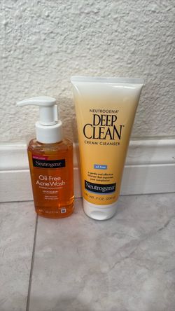 2 bottles Neutrogena face wash