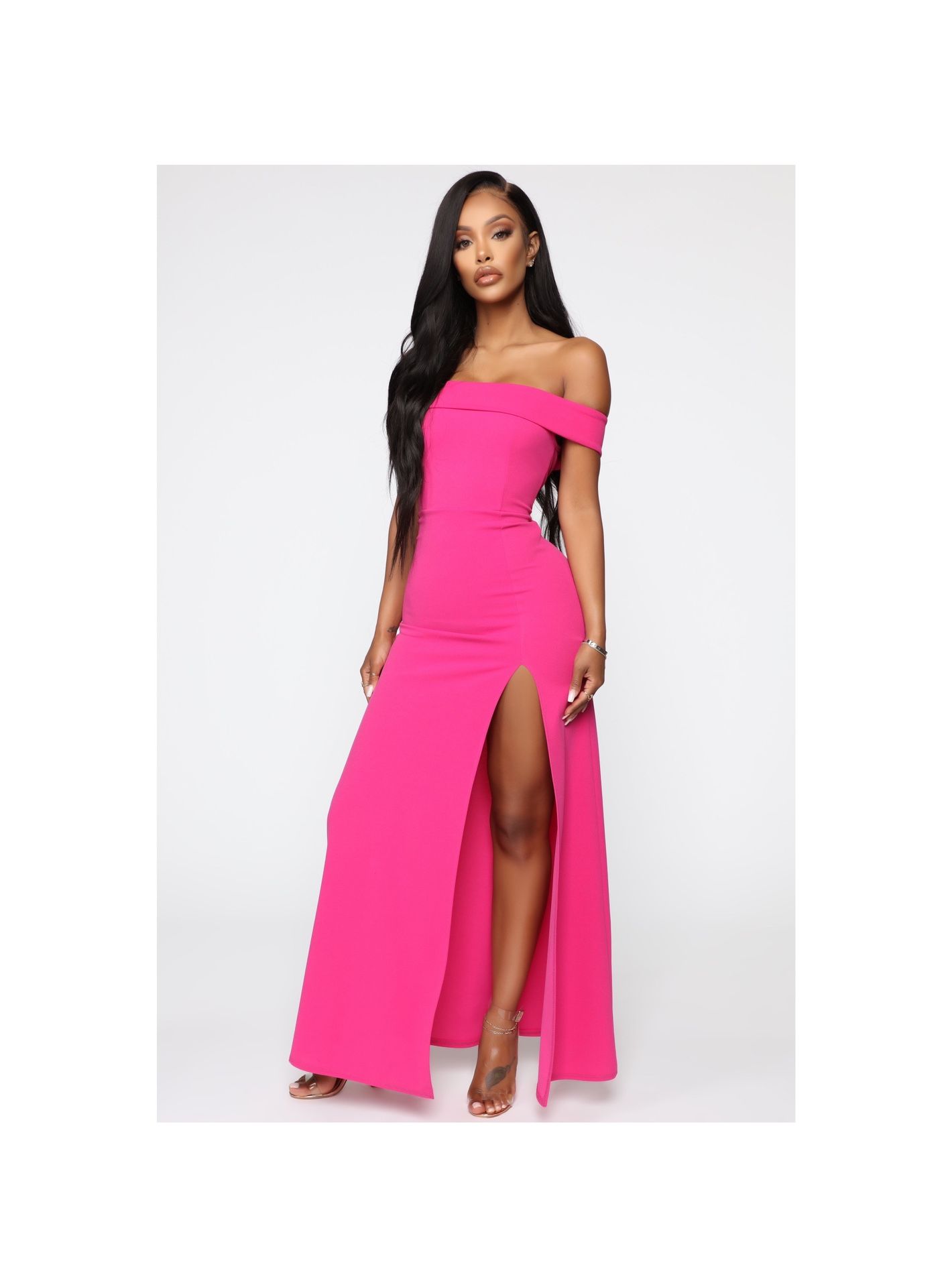 Hot Pink Maxi Dress - XL